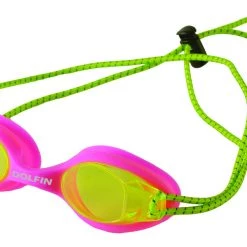 Swim Shop Dolfin Goggles - Bungee Racer Pink/Yellow
