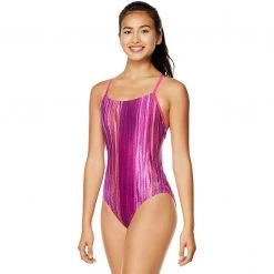 Speedo Printed Relay Back Suits