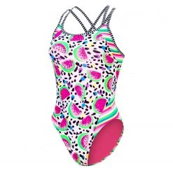 Dolfin Uglies Tutti-Fruitti Double Strap Open Keyhole Back Suits
