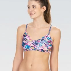 Suits Dolfin Uglies Revibe Geo Remix Strappy Two Piece Top