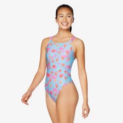 Suits Speedo Printed Double Strap Flamingo Dot