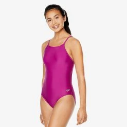 Speedo Solid Flyer Purple Wine Suits