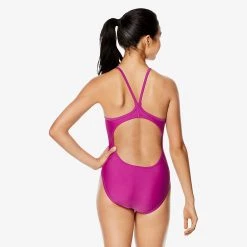 Speedo Solid Flyer Purple Wine Suits