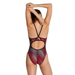 Swim Shop Speedo Powerflex Eco Coded Riff Red Flyback