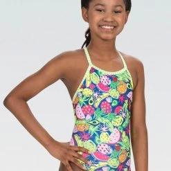 Suits Dolfin Uglies Passion Fruit Girls Keyhole Back