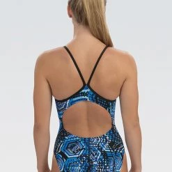 Dolfin Reliance Hive Blue V Back Swim Shop