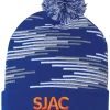 Promotions Now SJAC Bar Stripes Pom Pom Hat