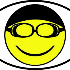 BaySix Swim Shop Magnet - Swim Emoji