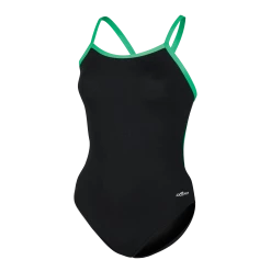 Dolfin Reliance Varsity Solid Black/Green String Back