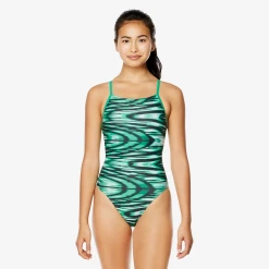 Swim Shop Speedo Pro LT Wave Wall Green Crossback