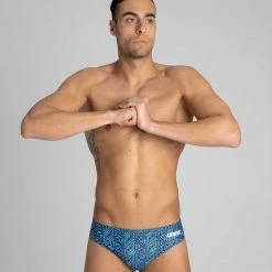 Arena Kikko Navy/Multi Green Brief Suits